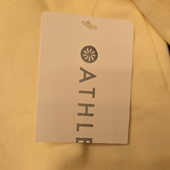 Athleta Women's Soft Magnolia White Crew Neck Sweatshirt - Picture 4 of 7